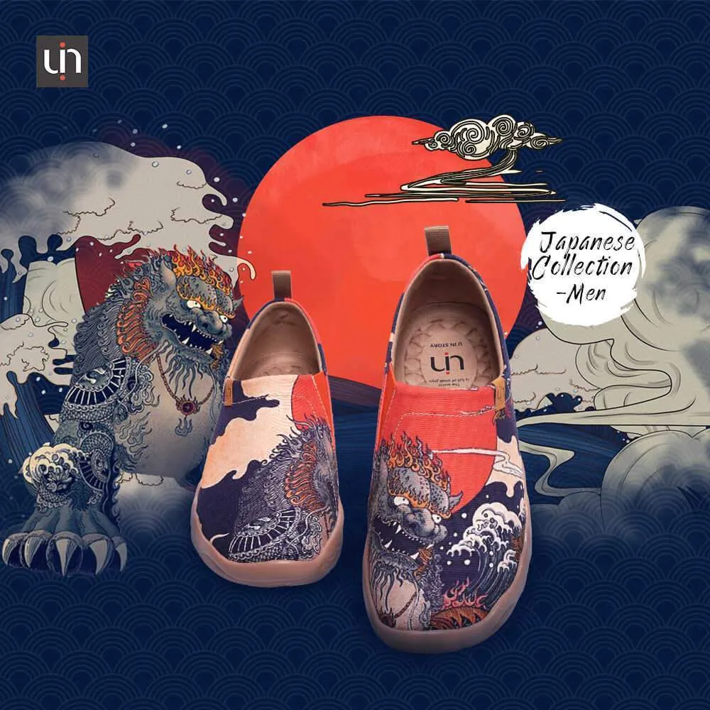 -Creature- Men Art Painted Canvas Fashion Loafers