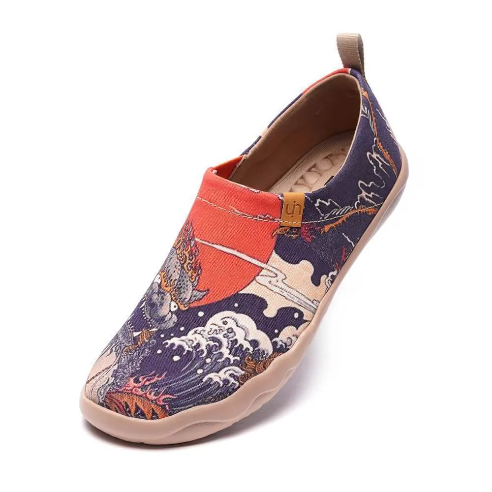 -Creature- Men Art Painted Canvas Fashion Loafers