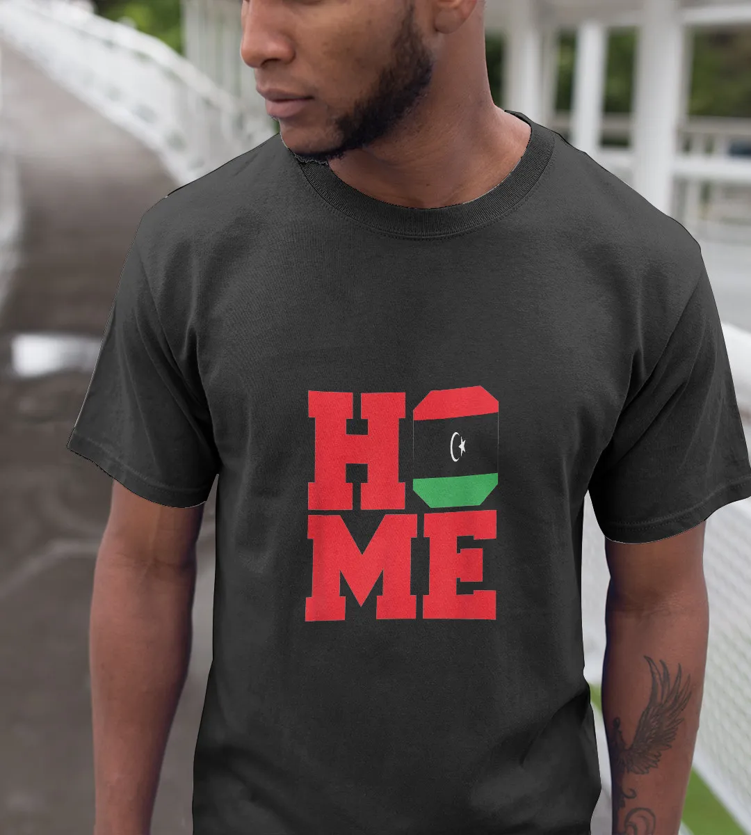 1sttheworld T-Shirt - Home Libya Flag T-Shirt Black A35