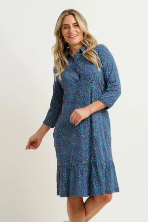 Abstract Spot Shirt Dress