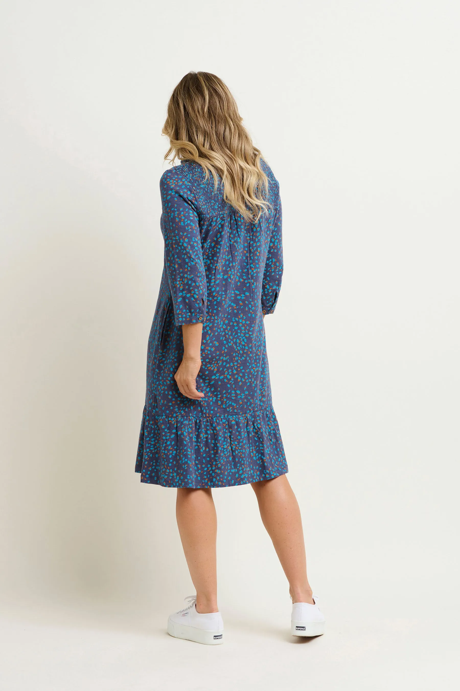 Abstract Spot Shirt Dress