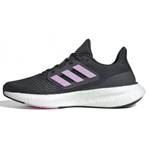 ADIDAS WOMEN'S PUREBOOST 23 BLACK/PURPLE SHOES