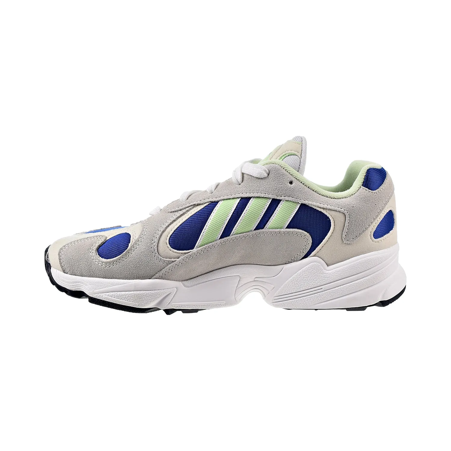 Adidas Yung-1 Men's Shoes Cloud White-Glow Green-Collegiate Royal