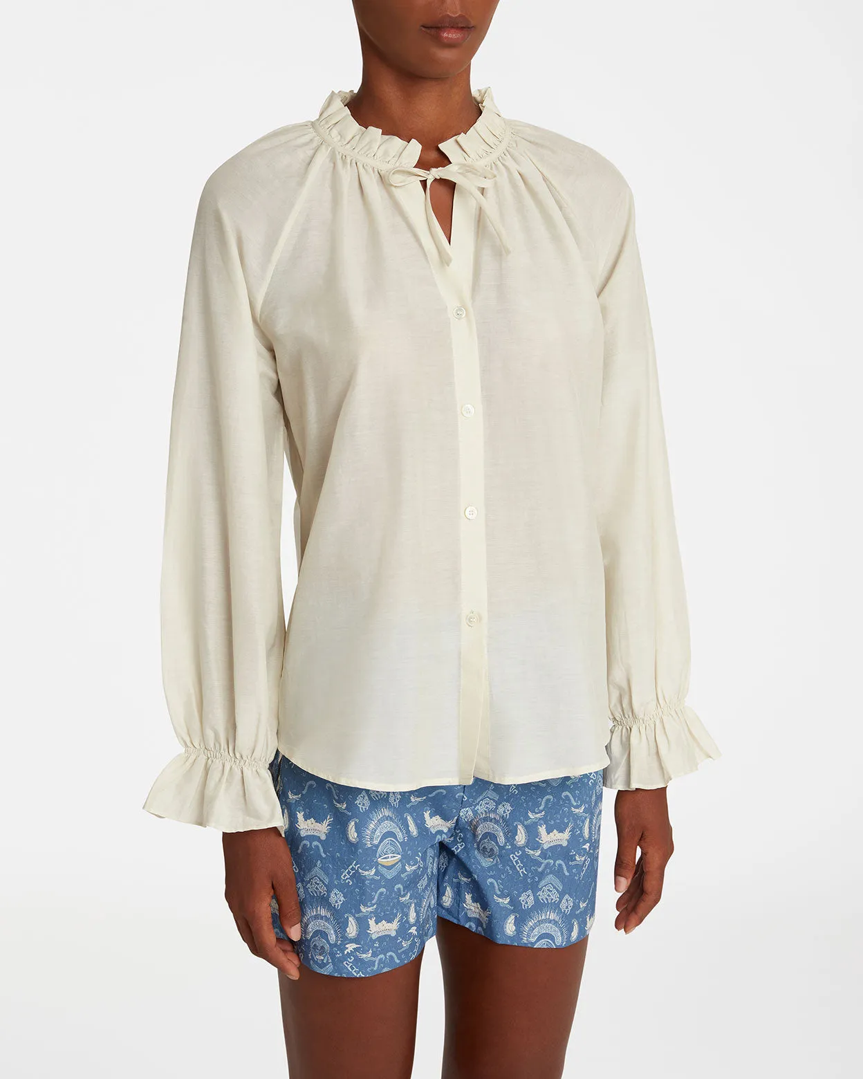 Altea Shirt in Silk-cotton Blend