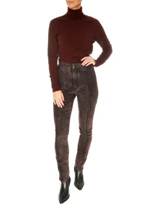 Annette Gortz Dim Stretch Jeans In Burgundy