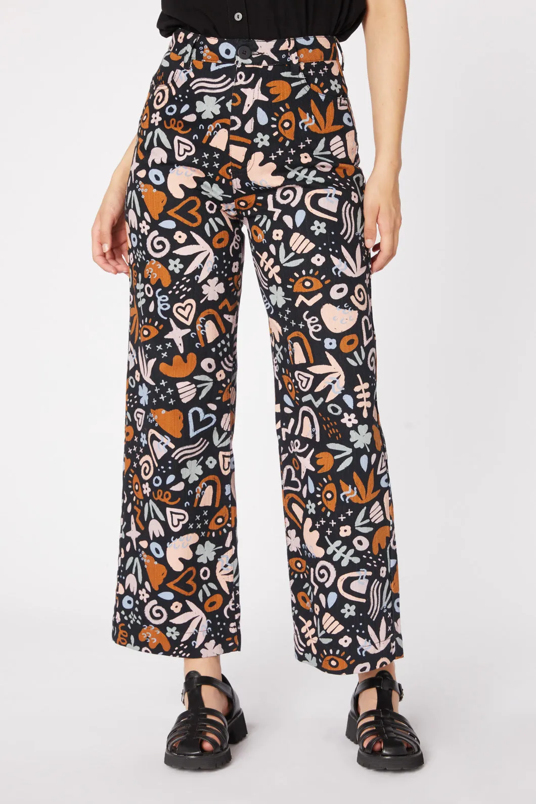 Arty Geo Printed Jean