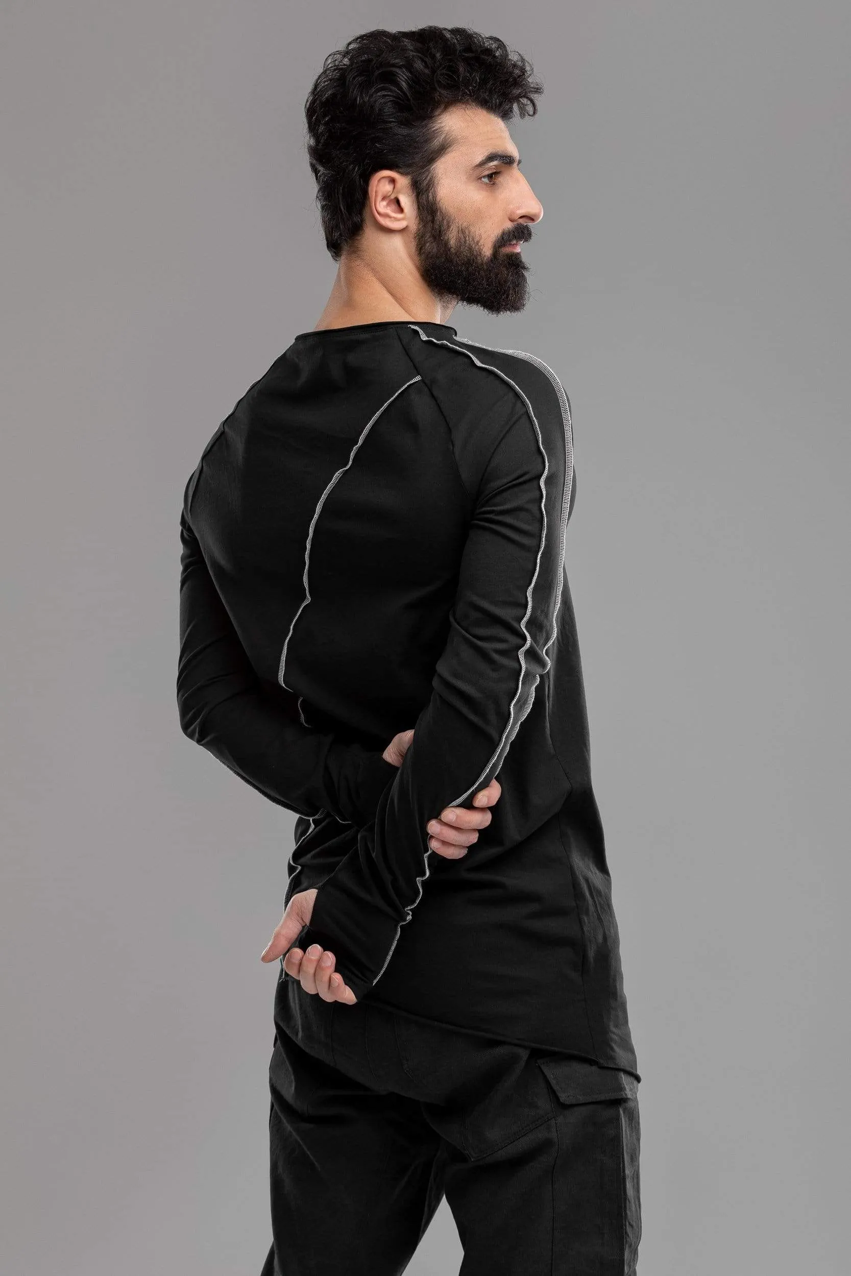 Asymmetric Long Sleeve T-shirt