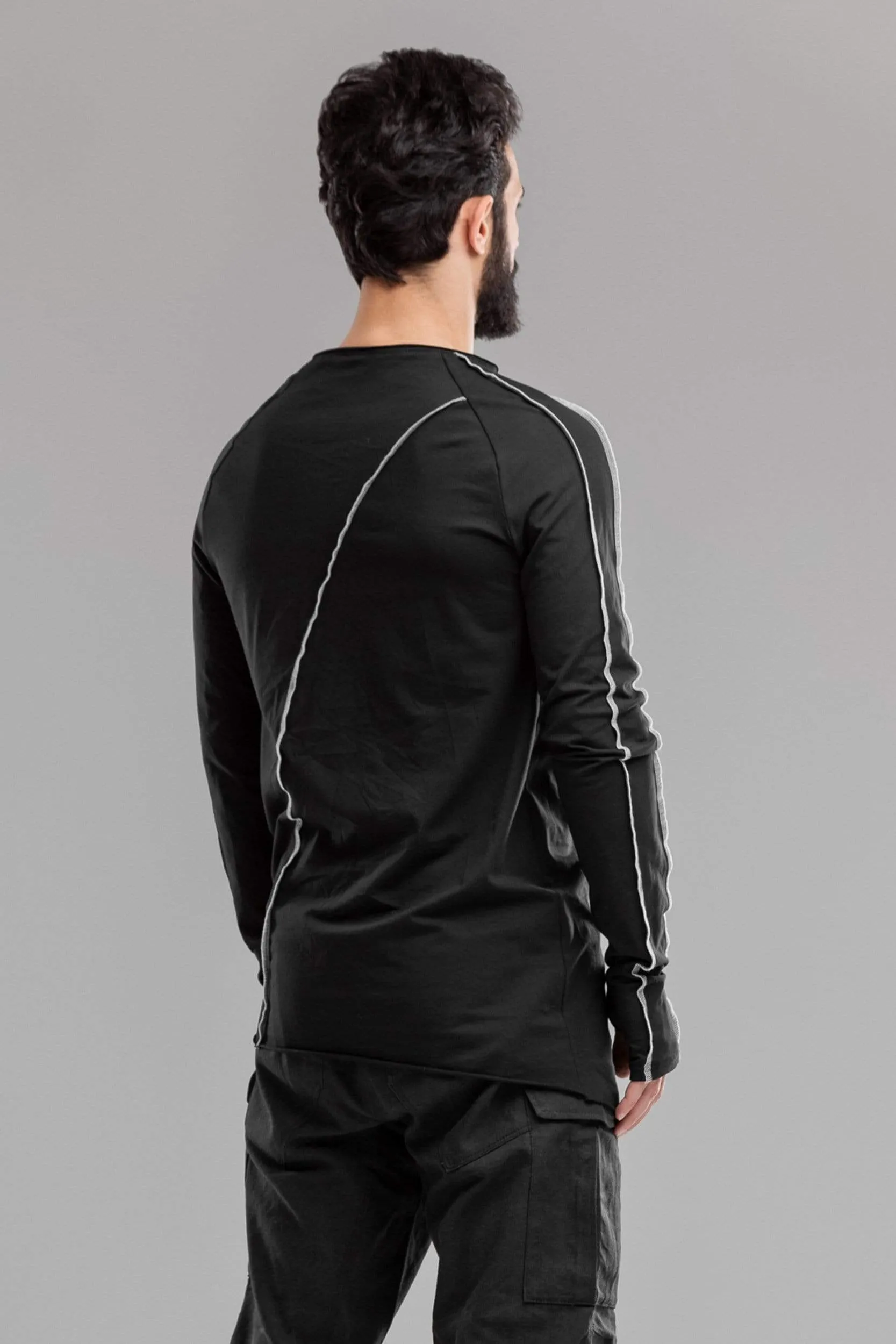 Asymmetric Long Sleeve T-shirt