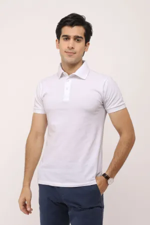 BASIC POLO SHIRT-WHITE