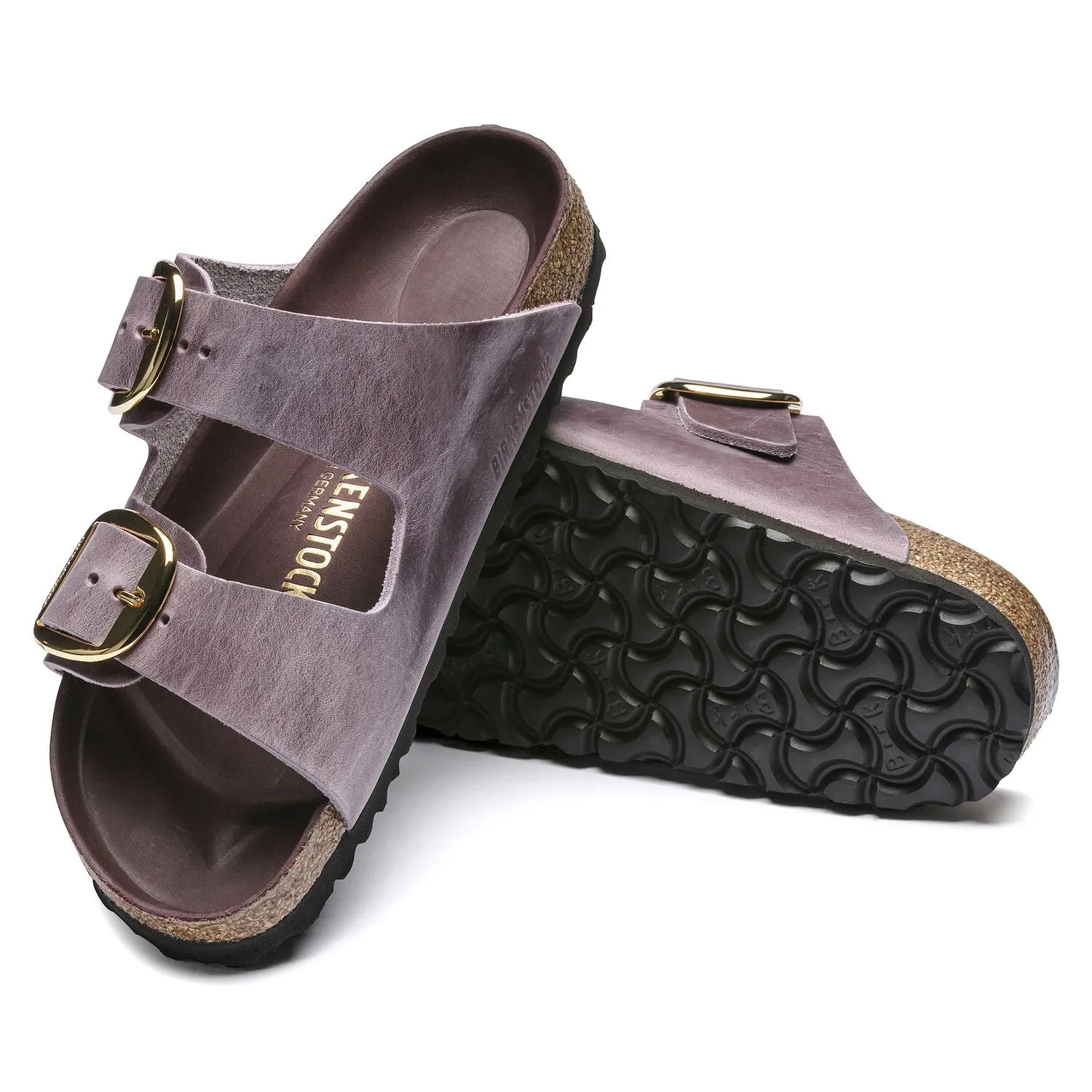 Birkenstock Arizona Big Buckle Oiled Leather Lavender Blush Sandals