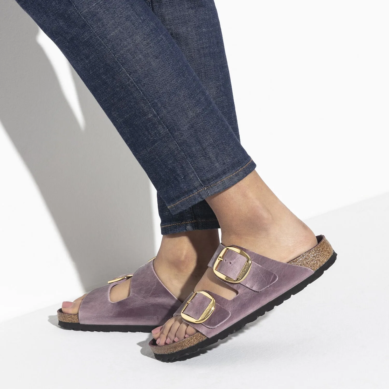 Birkenstock Arizona Big Buckle Oiled Leather Lavender Blush Sandals