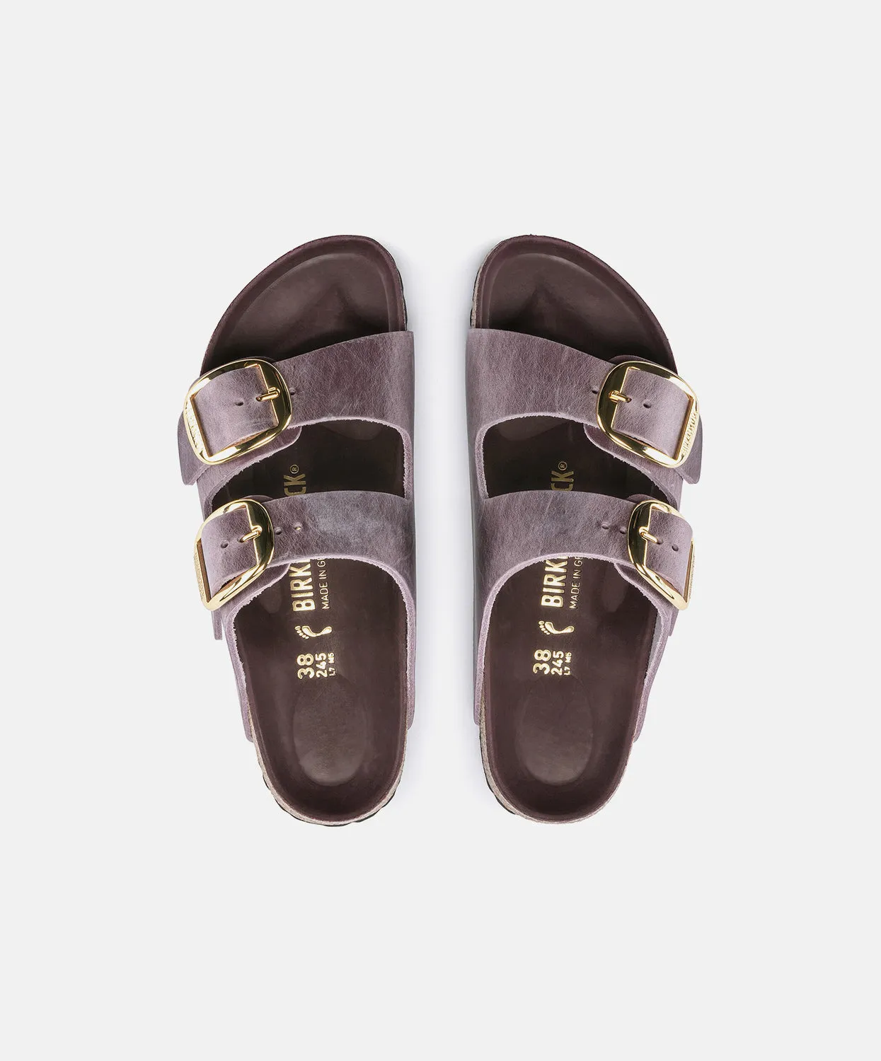 Birkenstock Arizona Big Buckle Oiled Leather Lavender Blush Sandals