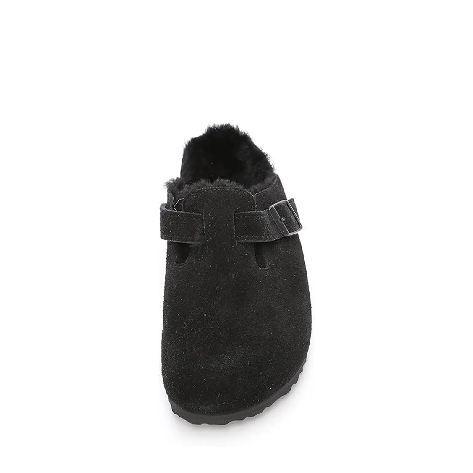 Birkenstock Boston Shearling 0259881 (Black Suede)