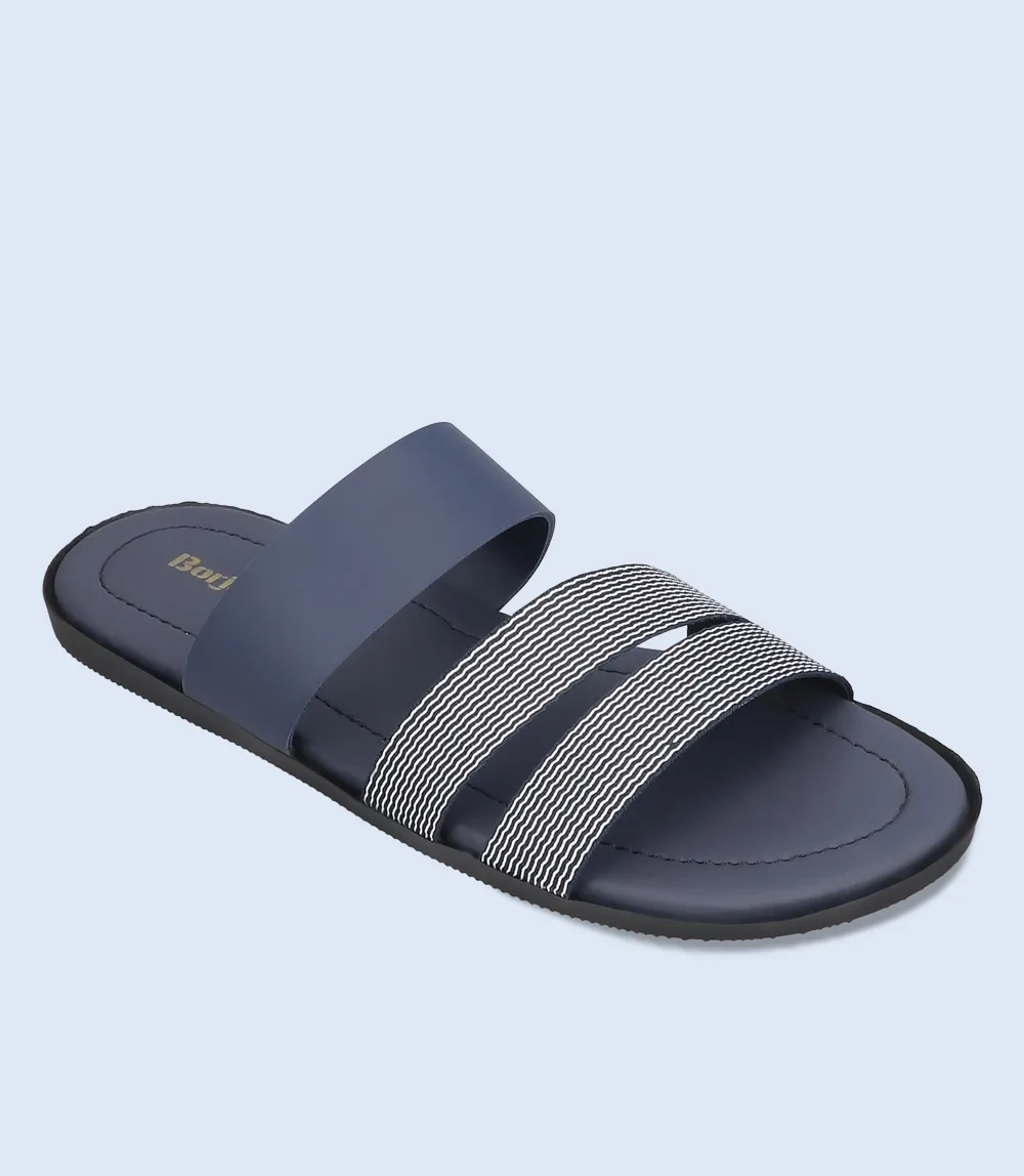 BM5542-NAVY-Men Slippers