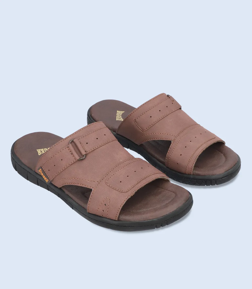 BM5733-BROWN-Men Casual Slippers