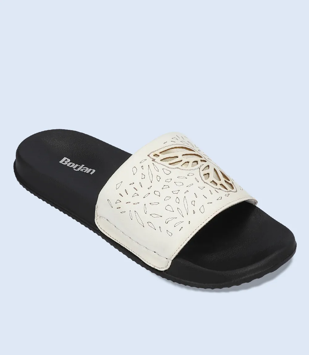 BW7286-WHITE-Women Sliders