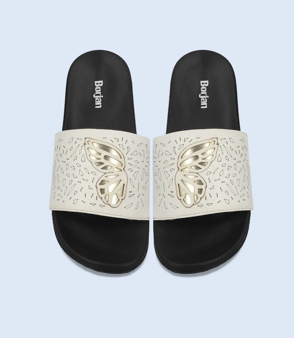 BW7286-WHITE-Women Sliders