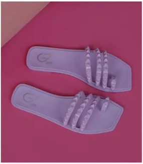 BW7667-LILAC-Women Casual Slipper