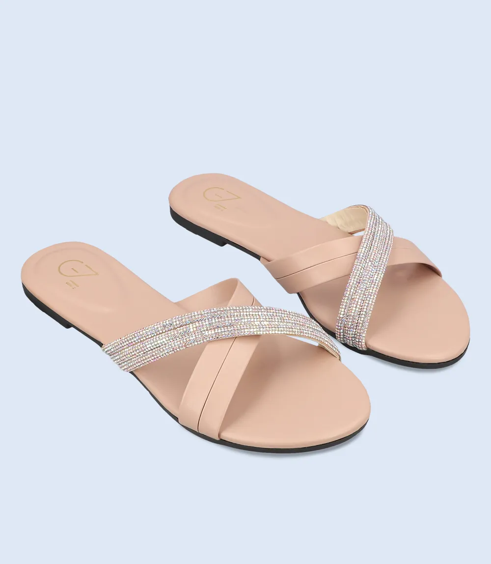 BW9459-PEACH-Women Slipper