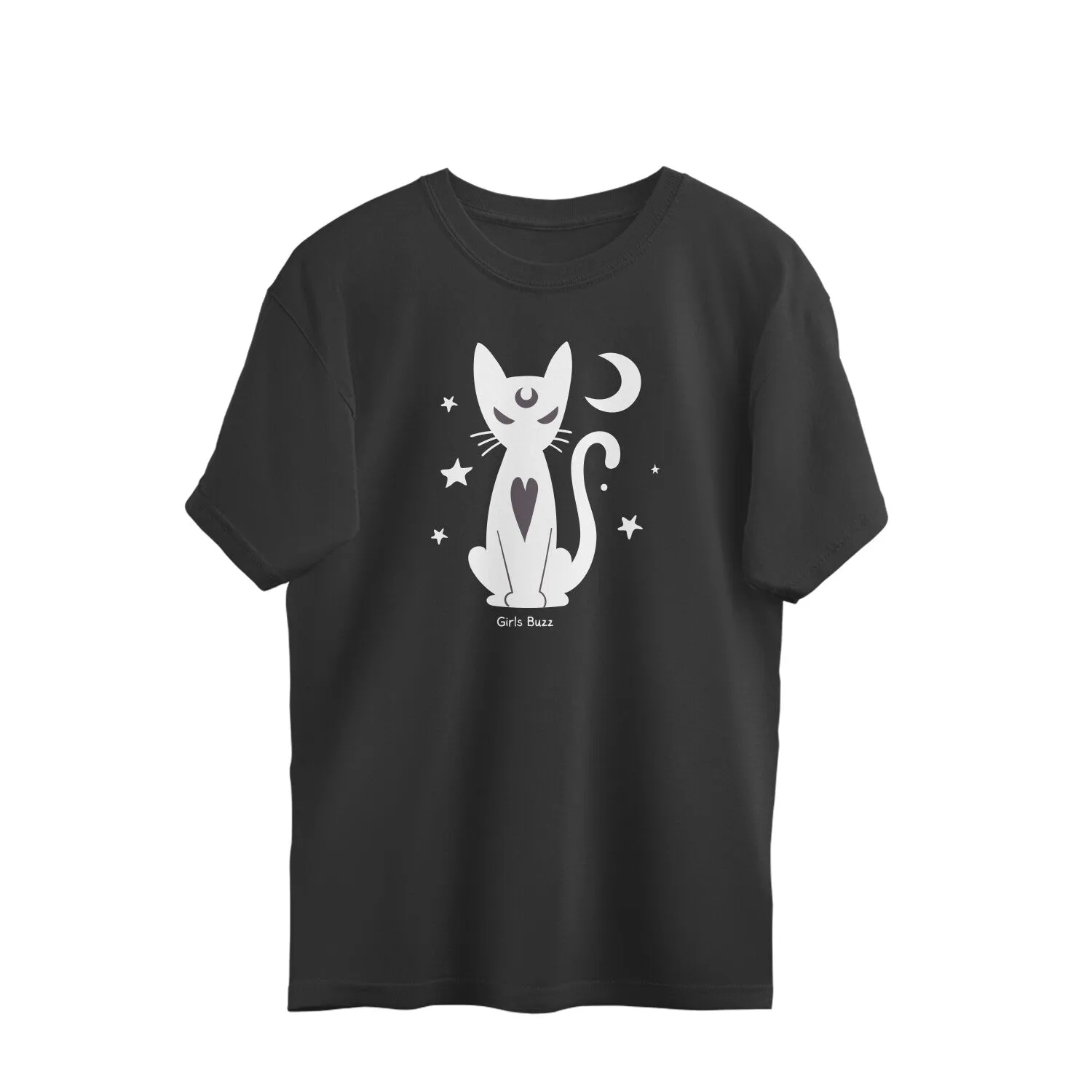 Cat Feng Shui Yoga Oversized Tee