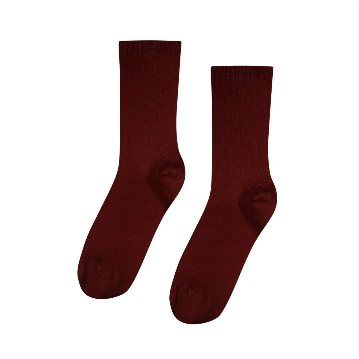 Colorful Women Classic Sock Oxblood Red