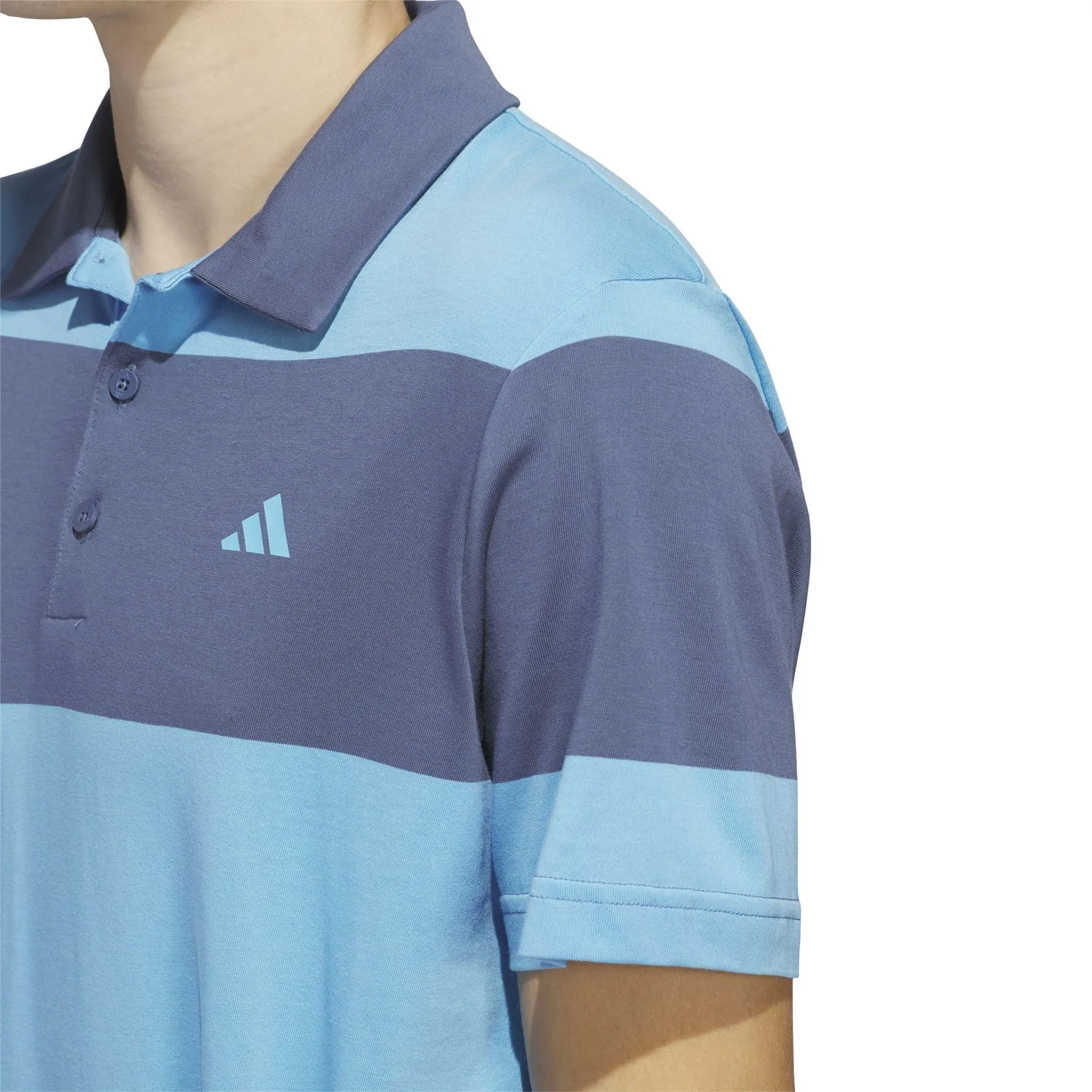 Colourblock Rugby Stripe Regular Fit Core Polo Blue/Navy - SS24