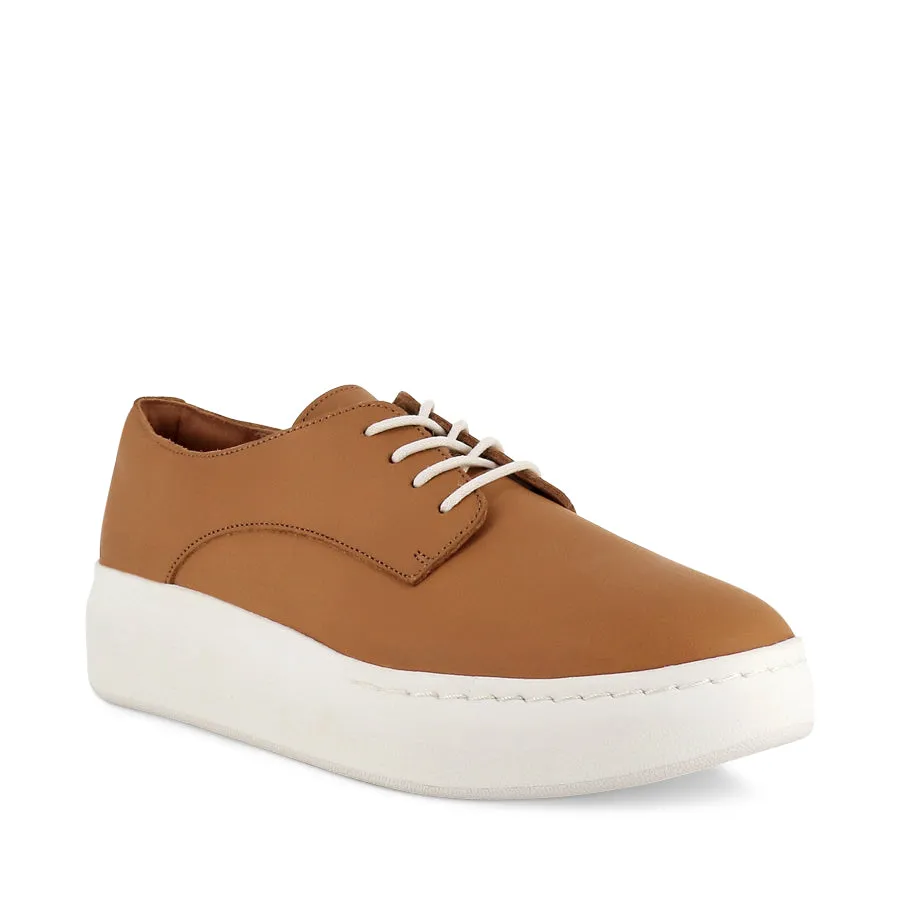 DERBY CITY LACEUP - SOFT TAN LEATHER