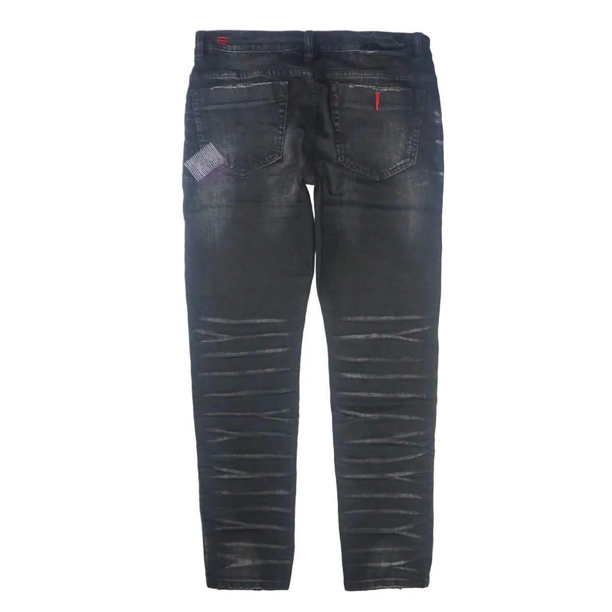 Destroyed Stitched Multi Denim (Blk Wash) / C9