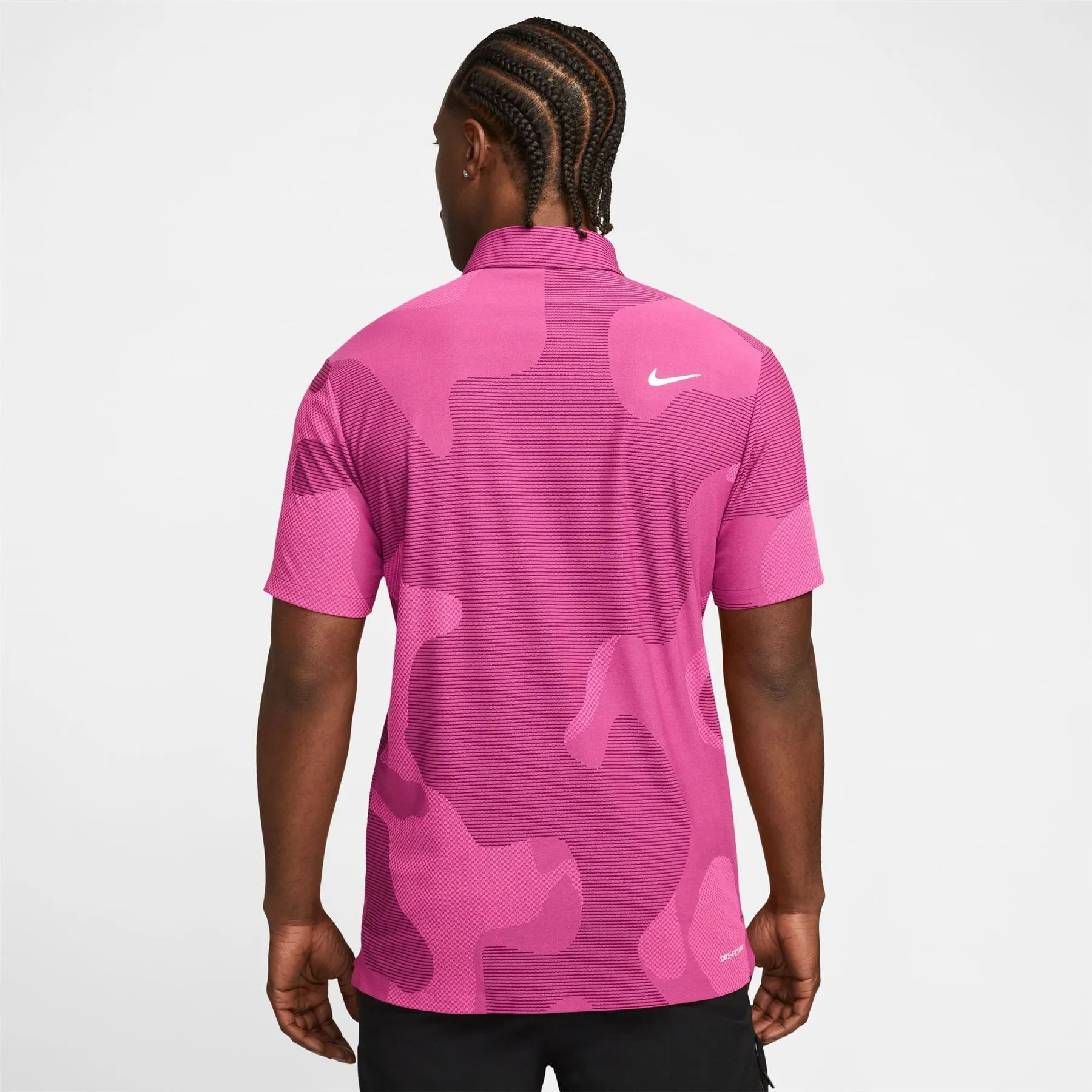 Dri-FIT ADV Tour Stretch Camo Polo Bordeaux Pink - W23