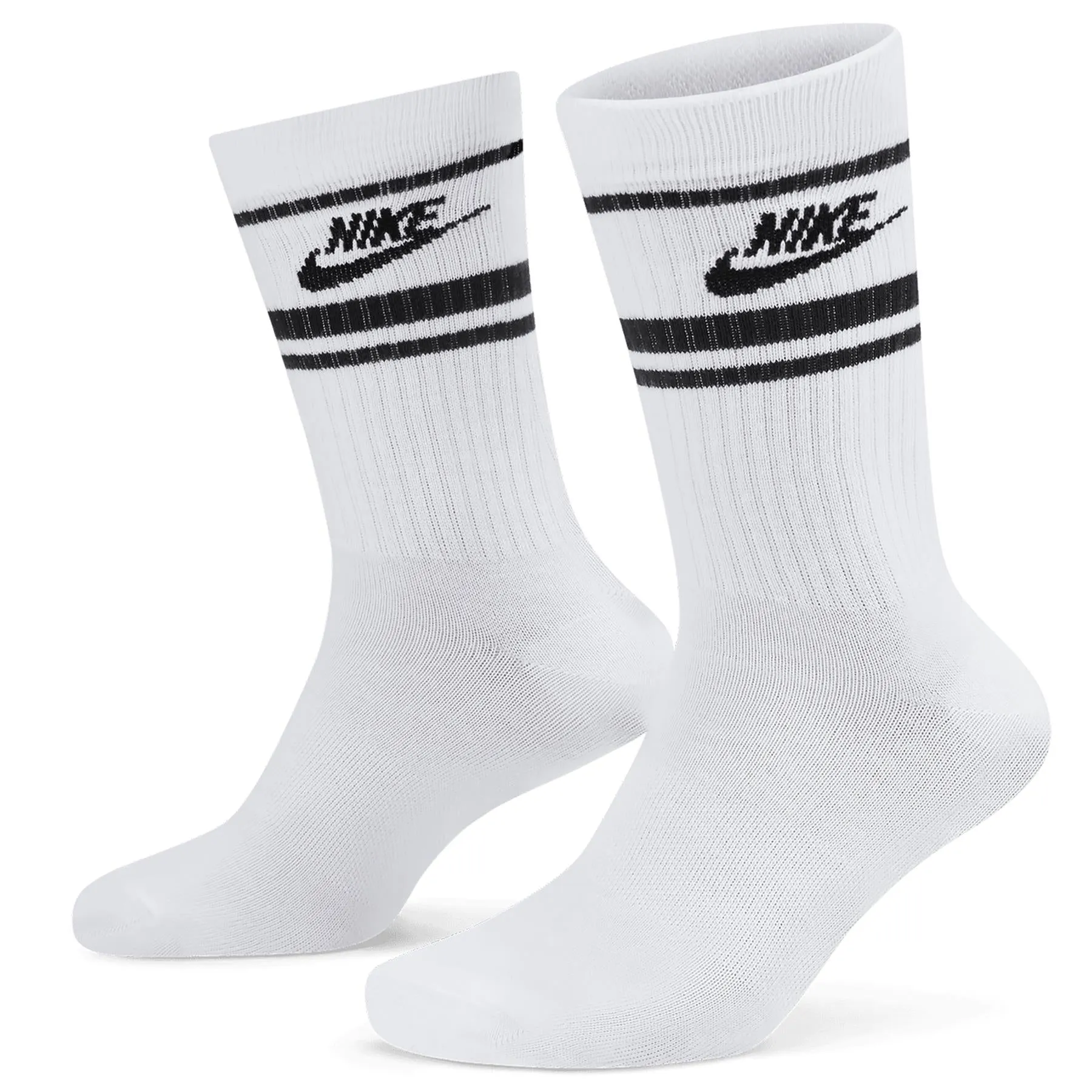 Dri-FIT Everyday Essential Crew Socks Three Pack White/Black - SS24