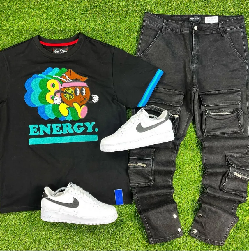 Energy Tee(Blk/Multi) /D14