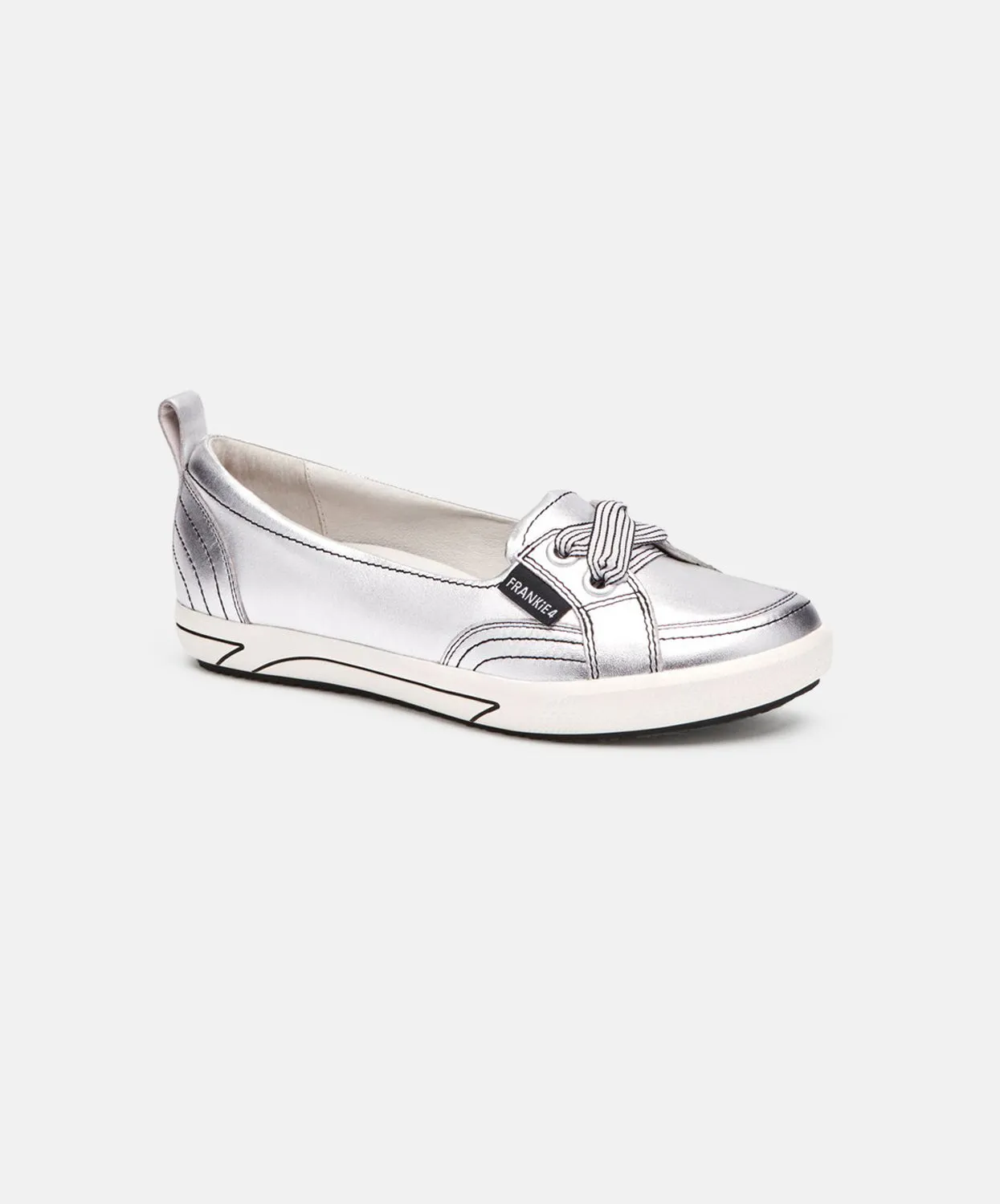 FRANKIE4 Sophie III Silver Star Ballet Flats