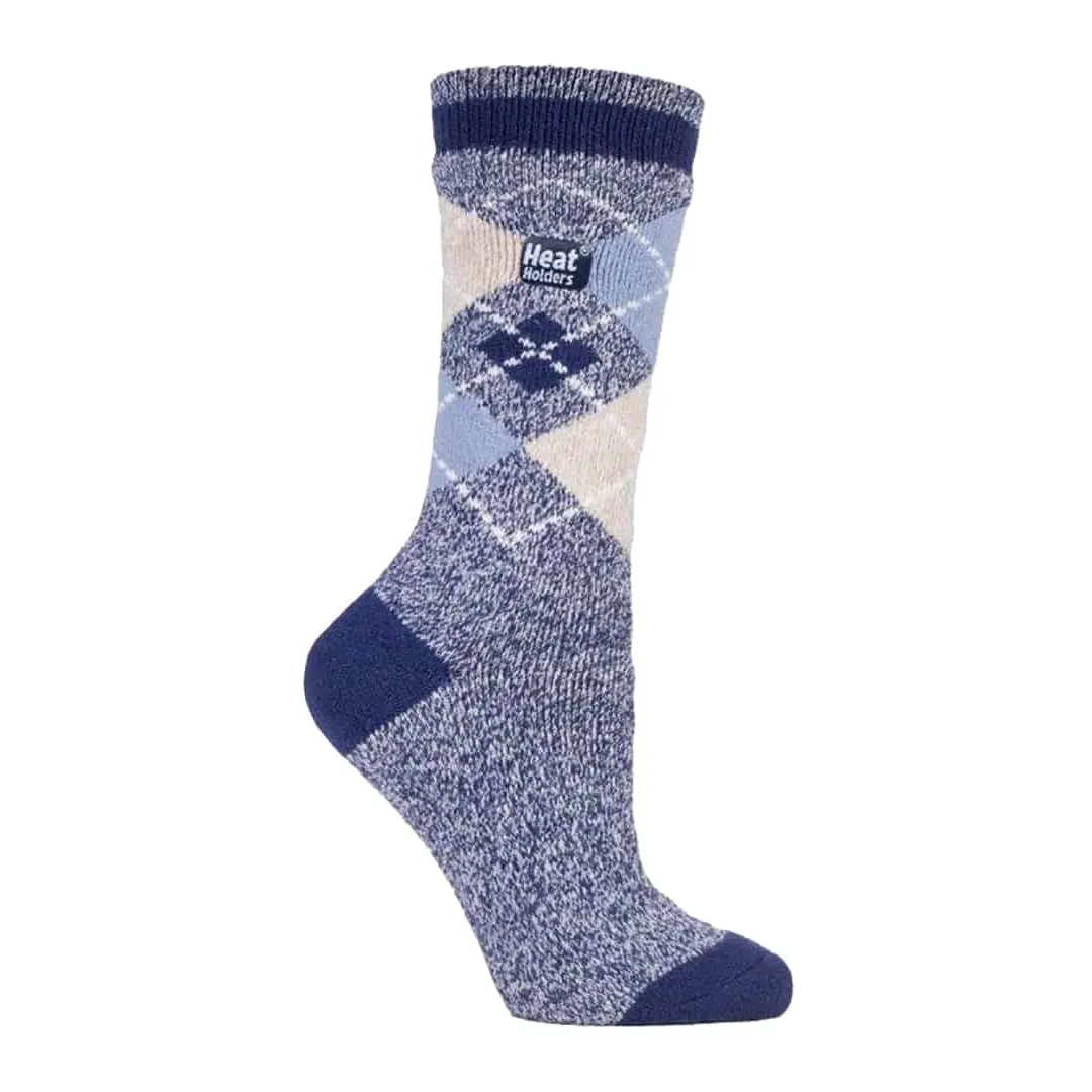 Heat Holder Argyle Ladies Lite Long Socks