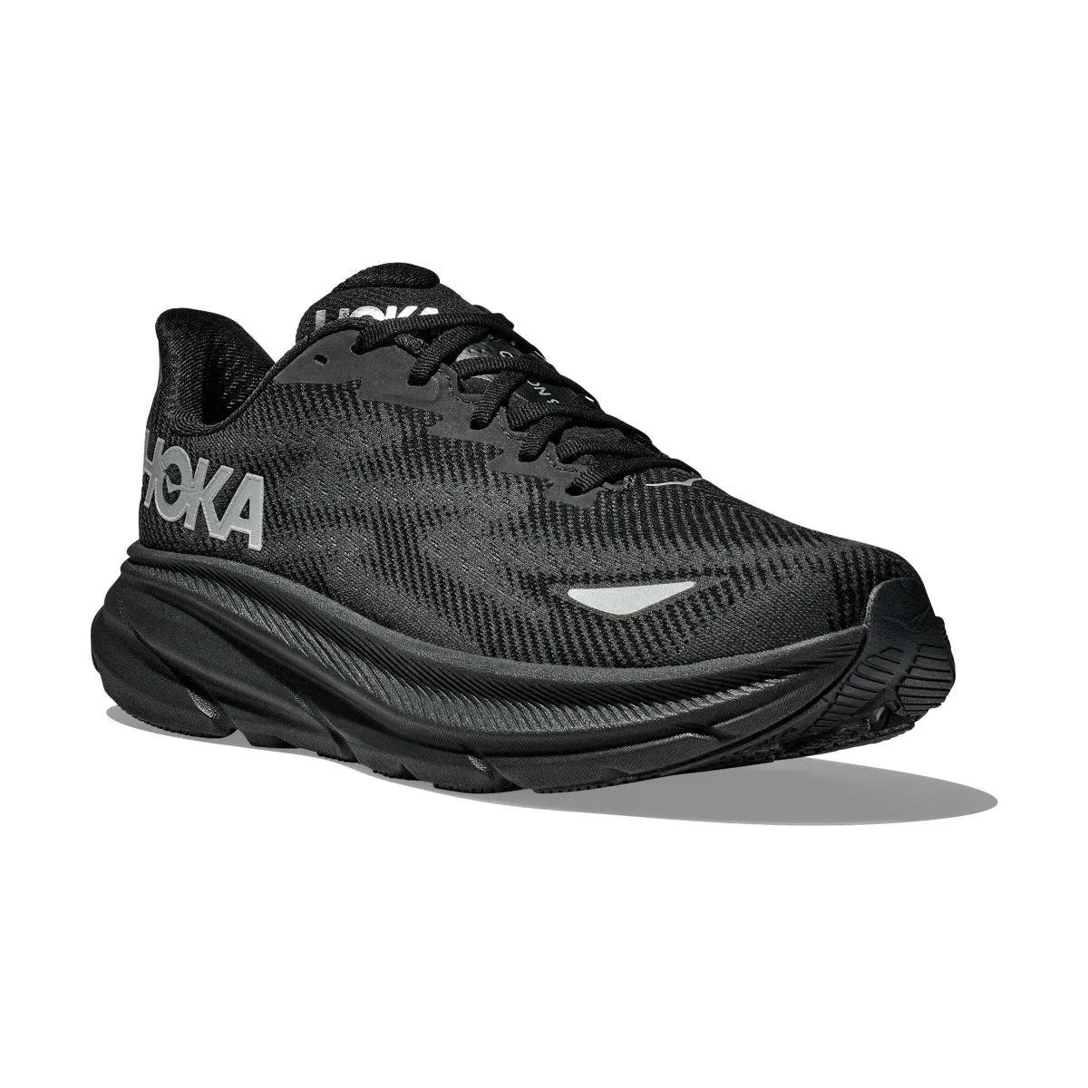 Hoka Women's Clifton 9 Black/Black Gore-Tex