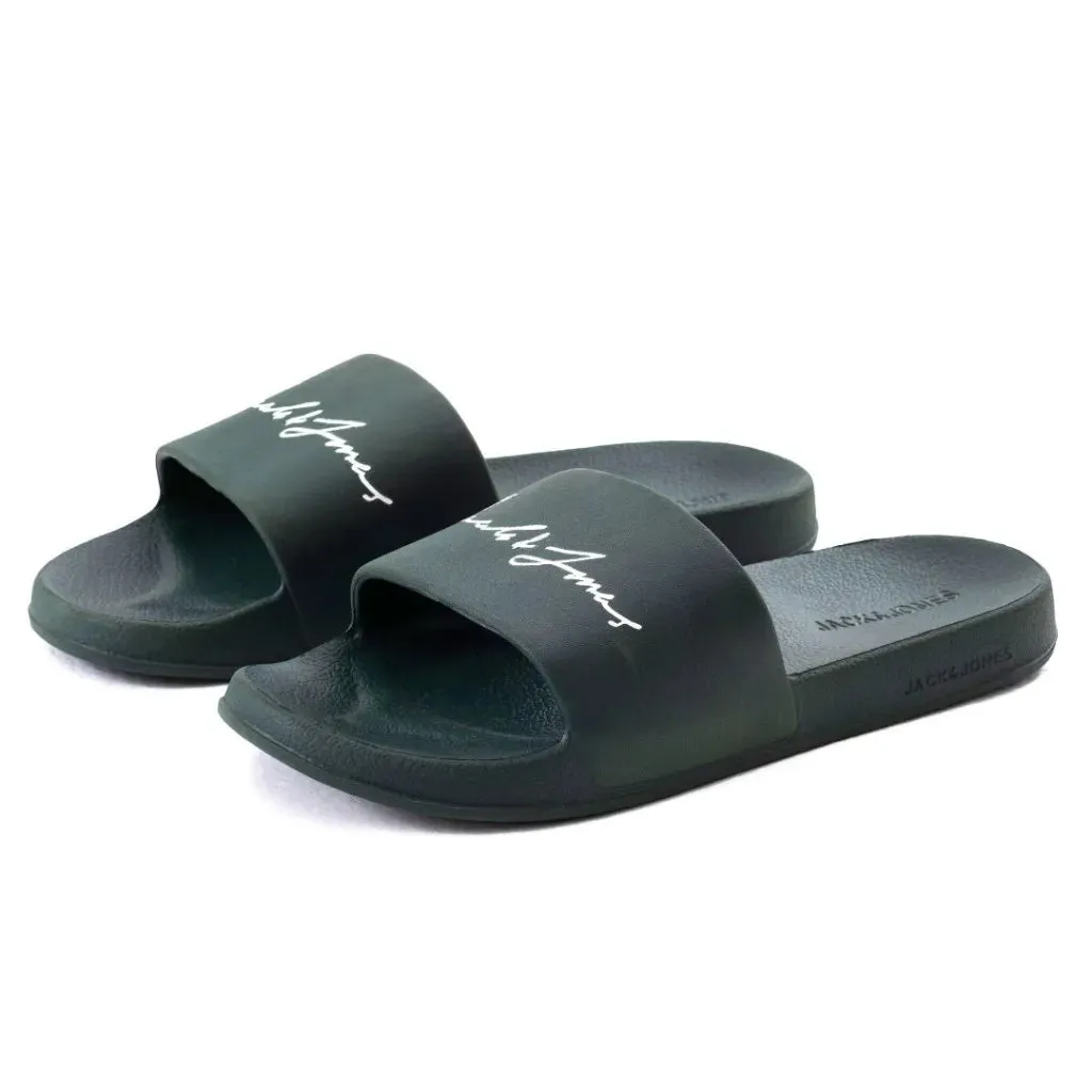 Jack & Jones Moulded Pool Slides Men - GRN