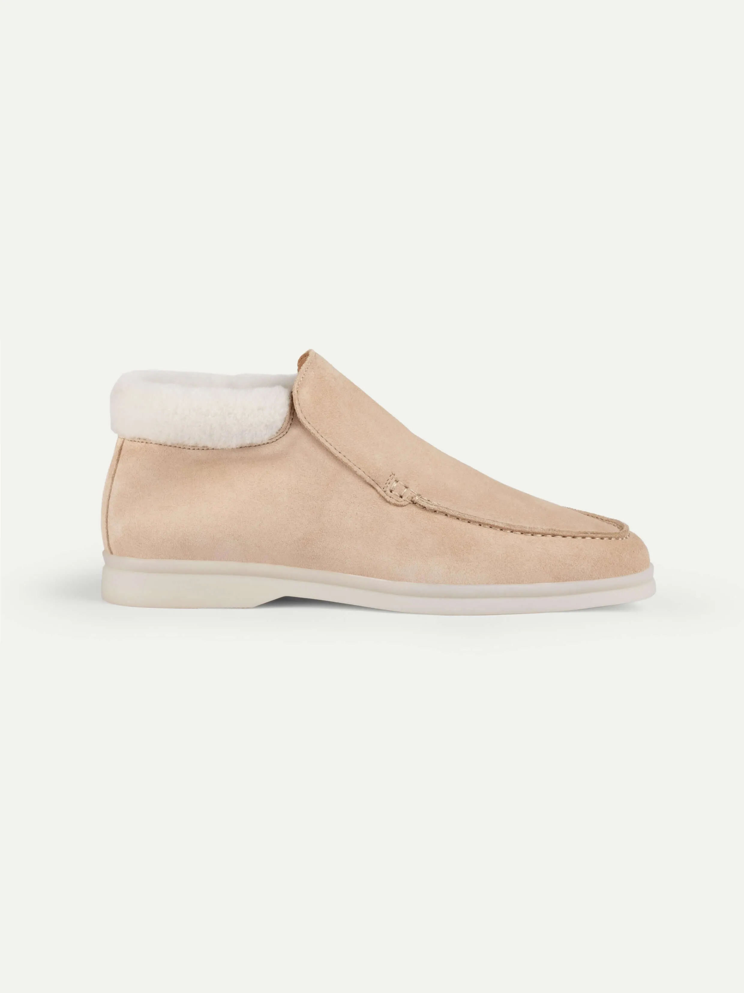 Lady Light Beige City Loafer Fur