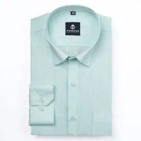 Light Mint Color Plain Pure Cotton For Men