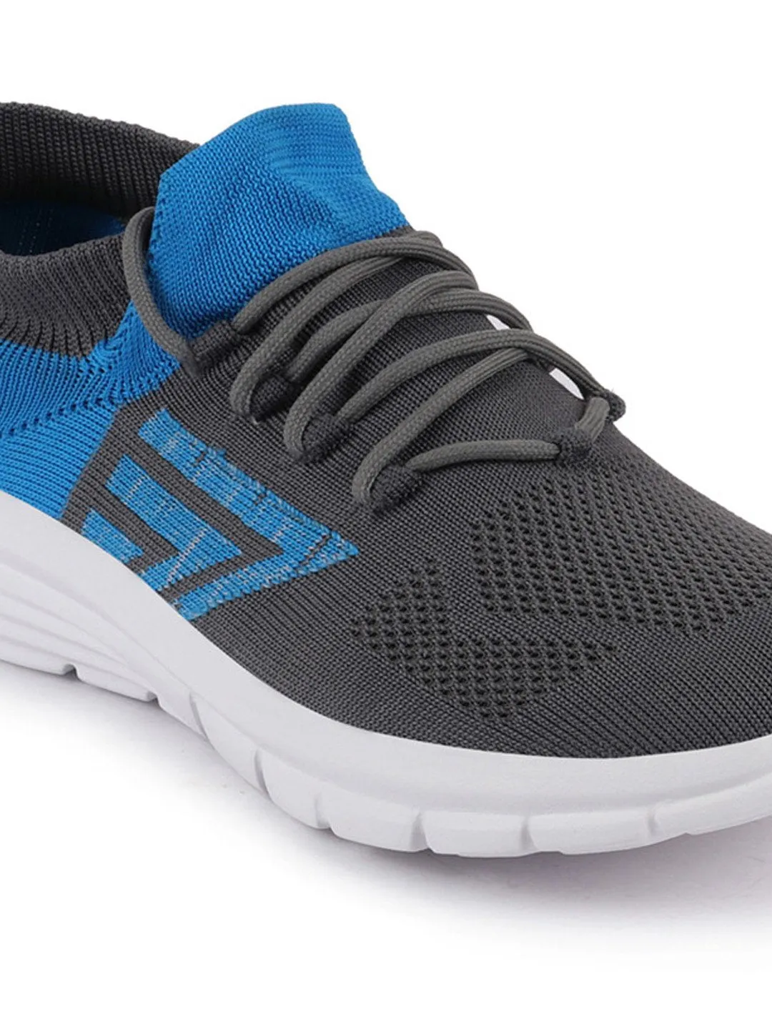 Men Grey Sports & Outdoors Lace Up Running Shoes