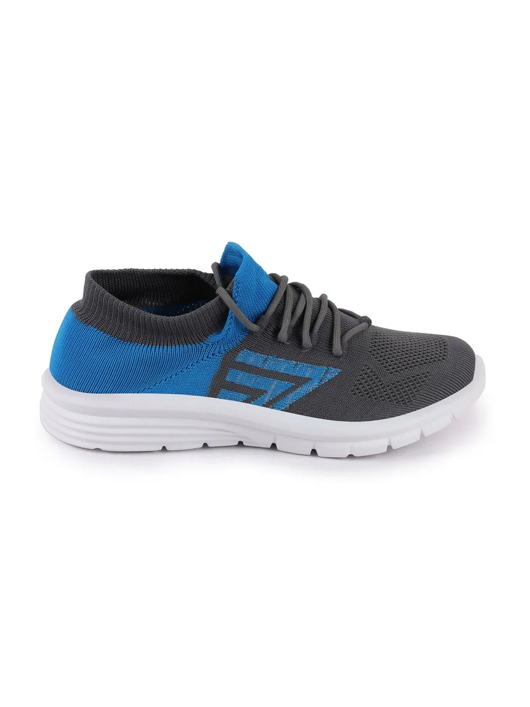 Men Grey Sports & Outdoors Lace Up Running Shoes