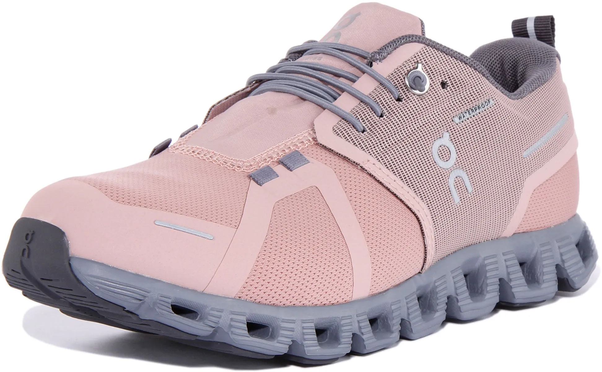 On Running Cloud 5 Waterproof In Rose For Women