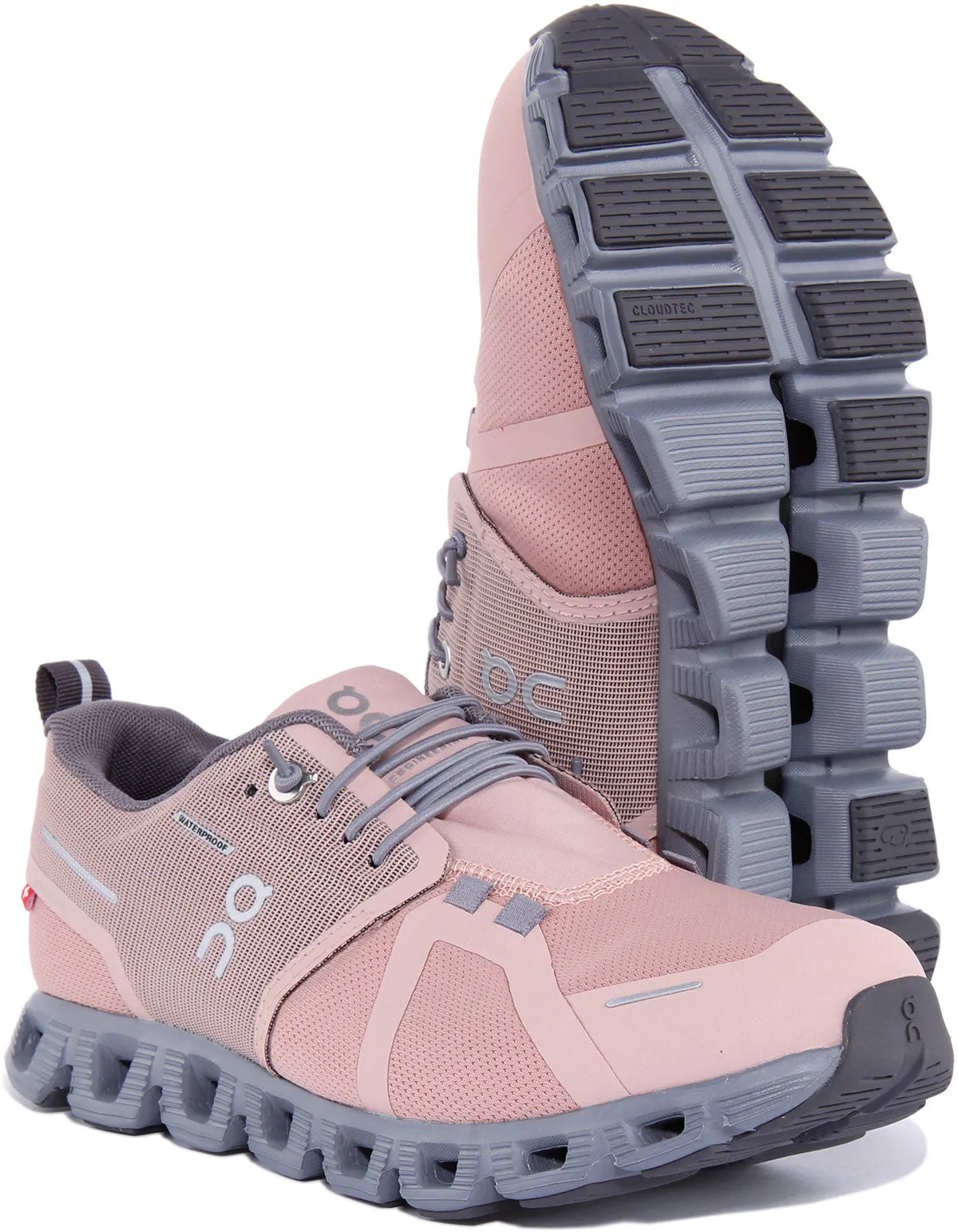 On Running Cloud 5 Waterproof In Rose For Women