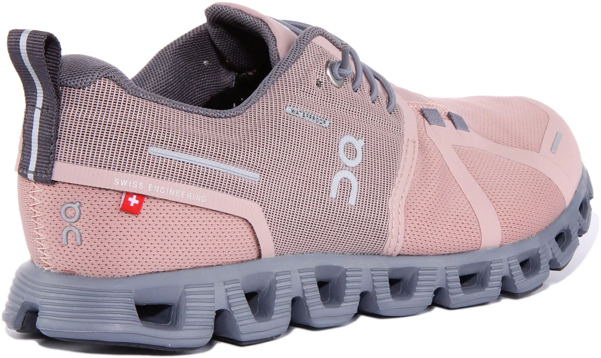 On Running Cloud 5 Waterproof In Rose For Women