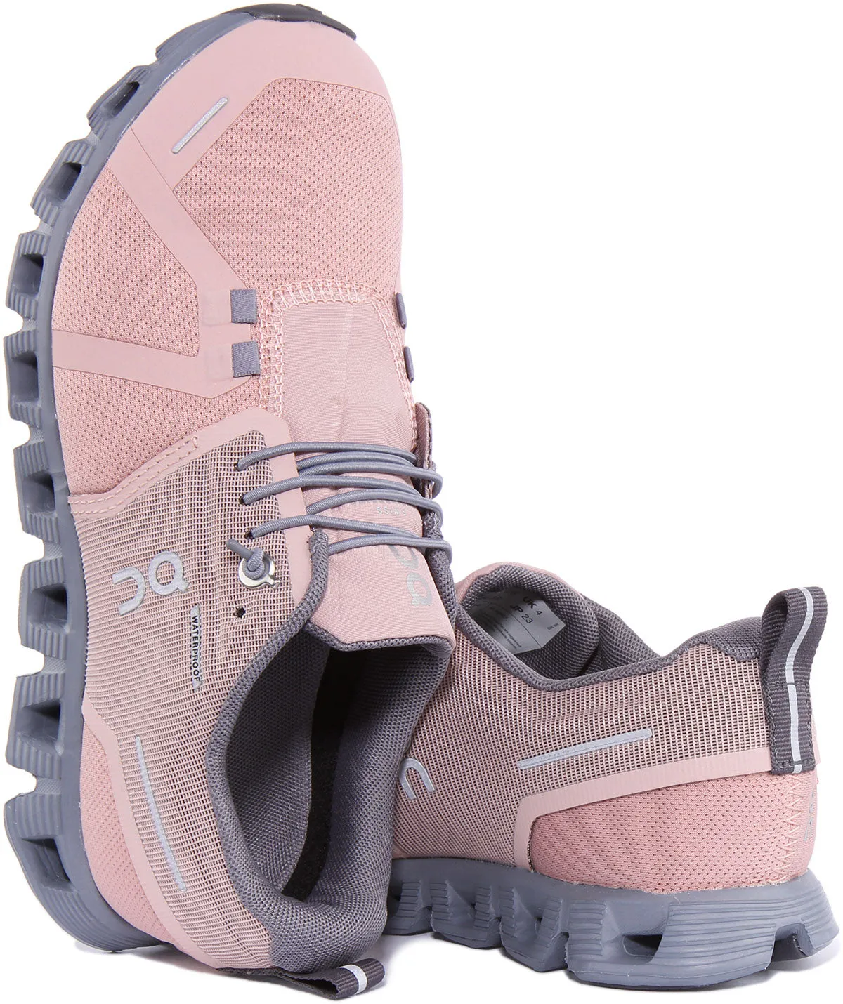 On Running Cloud 5 Waterproof In Rose For Women