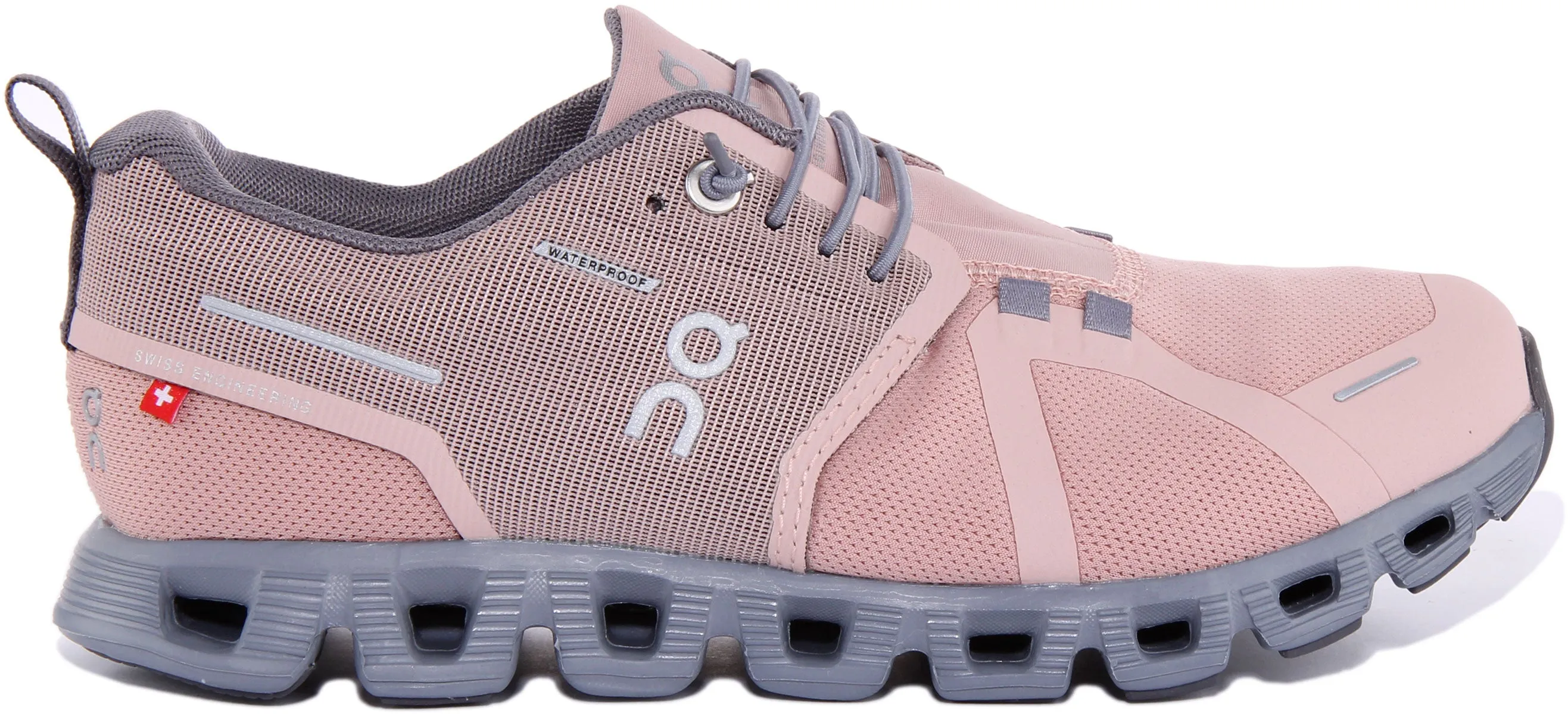 On Running Cloud 5 Waterproof In Rose For Women