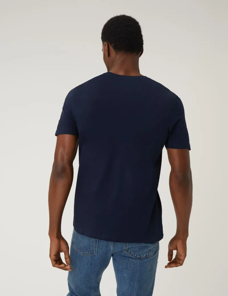 Pure Cotton V-Neck T-Shirt