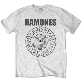 Ramones Kids T-Shirt - Ramones Crest - Light Grey T-Shirt