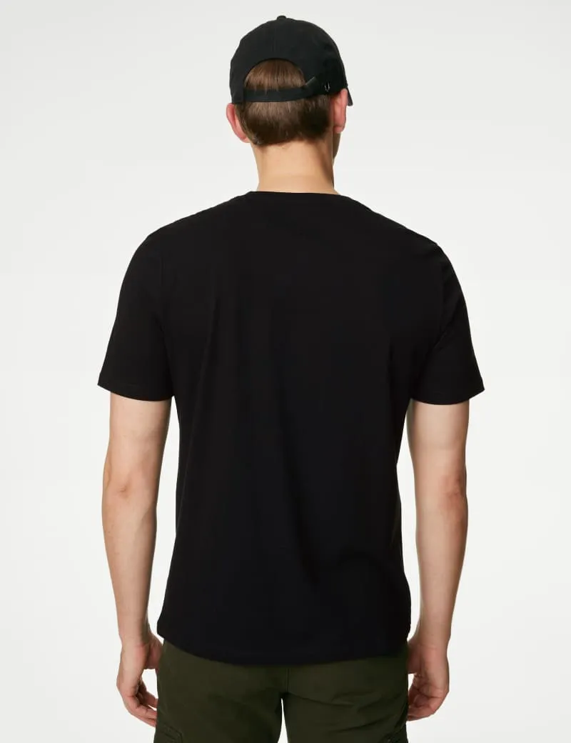 Regular Fit Pure Cotton Crew Neck T-Shirt