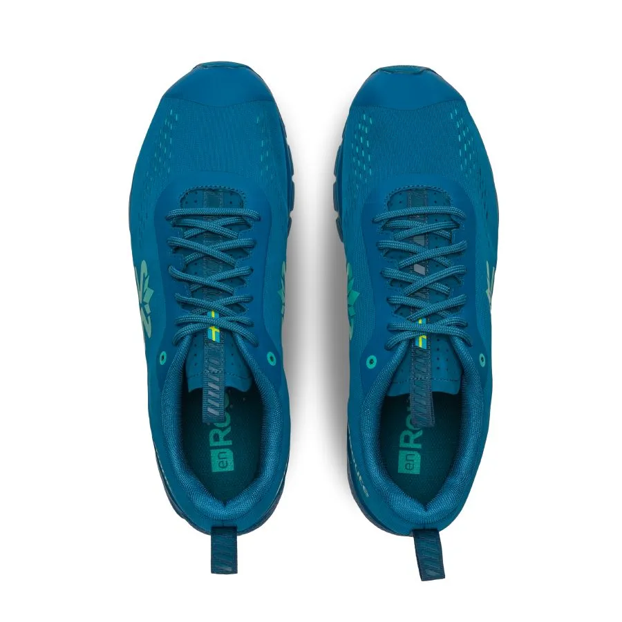 Salming Enroute 3 Running Shoe Men Digital teal blue/Bio Lime