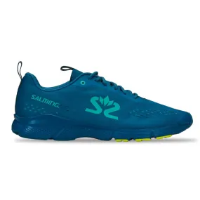 Salming Enroute 3 Running Shoe Men Digital teal blue/Bio Lime