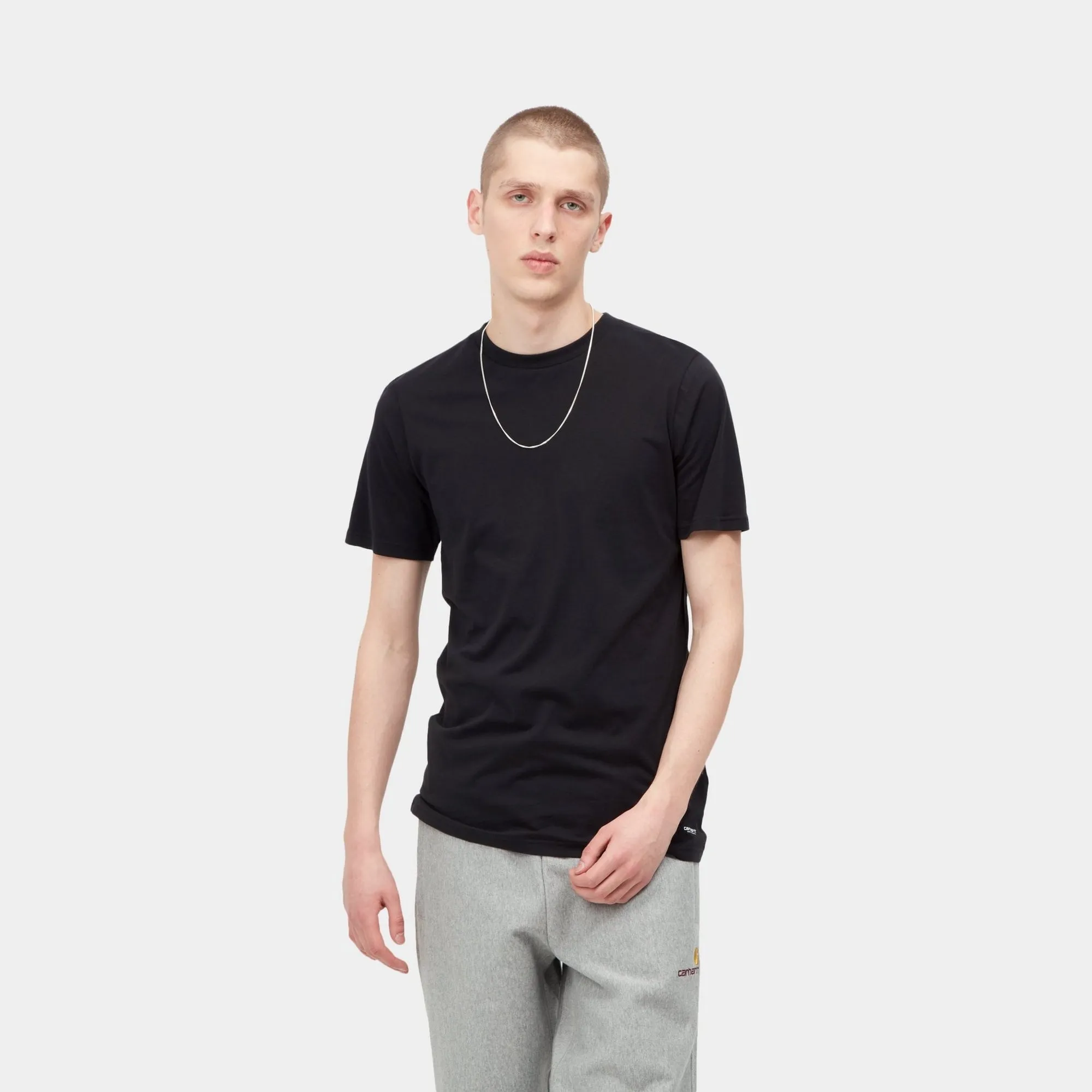 Standard Crew Neck T-Shirt (2 Pack) | Black   Black